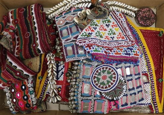 A collection of mixed Indian beadwork